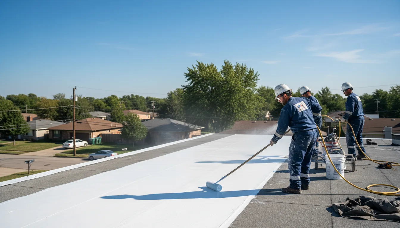 Commercial roof coating in Silverdale, PA near me